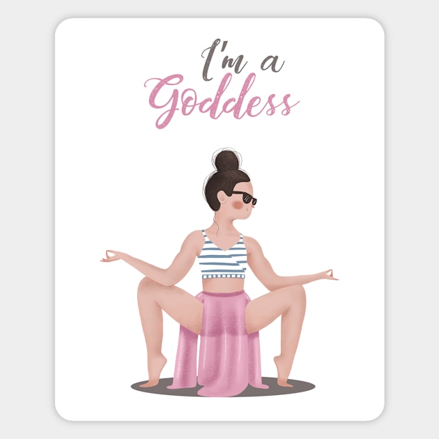 I'm a Goddess Magnet by Gummy Illustrations